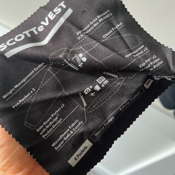 SCOTTeVEST Black Fleece 1/4 Zip Utility Jacket | Hidden TEC Pockets | Size XL - Picture 4 of 7